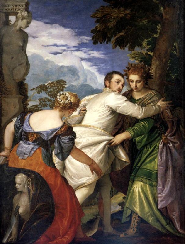 Paolo Veronese Allegory of virtue and vice Germany oil painting art